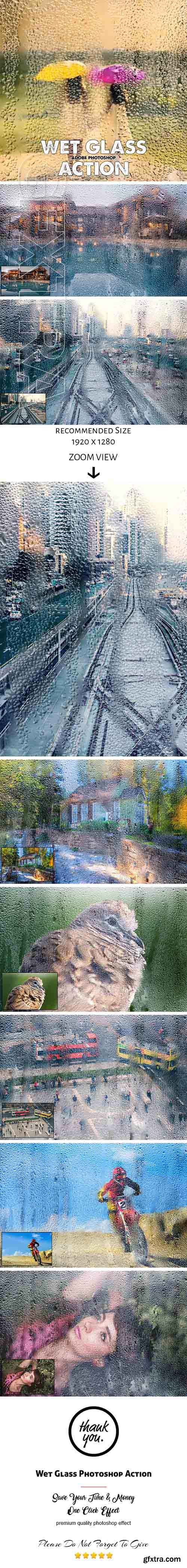 GraphicRiver - Wet Glass Photoshop Action 20752549