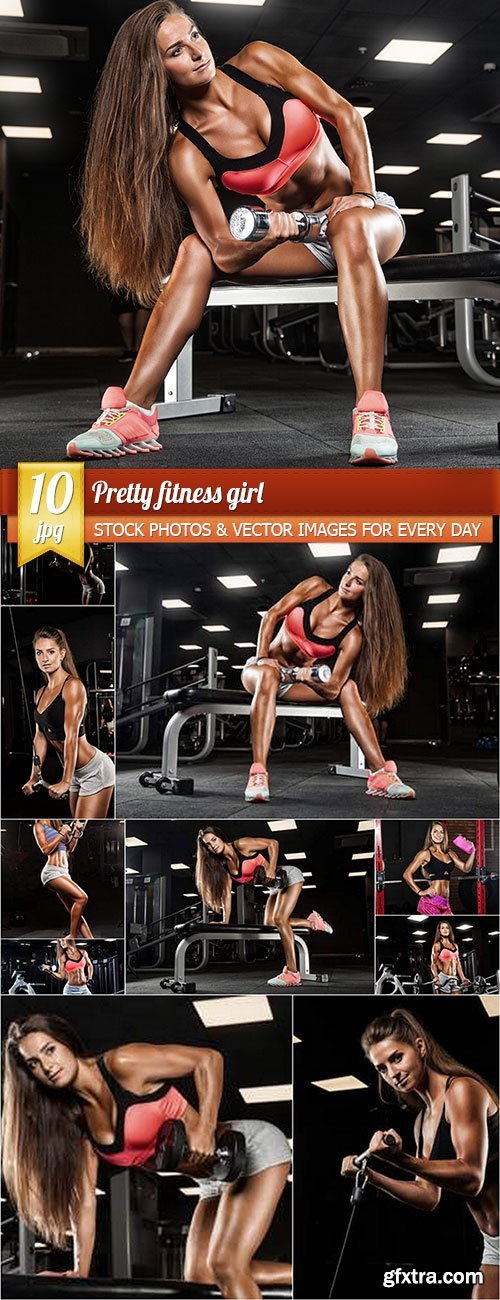 Pretty fitness girl, 10 x UHQ JPEG