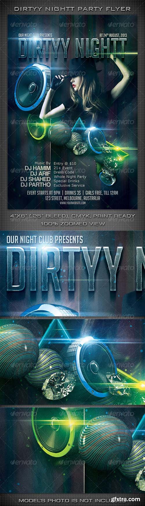 Dirtyy Nightt Party Flyer 5216578