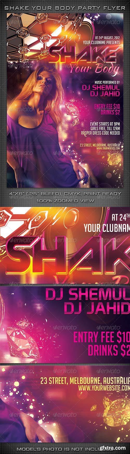 Graphicriver - Shake Your Body Party Flyer 4959294