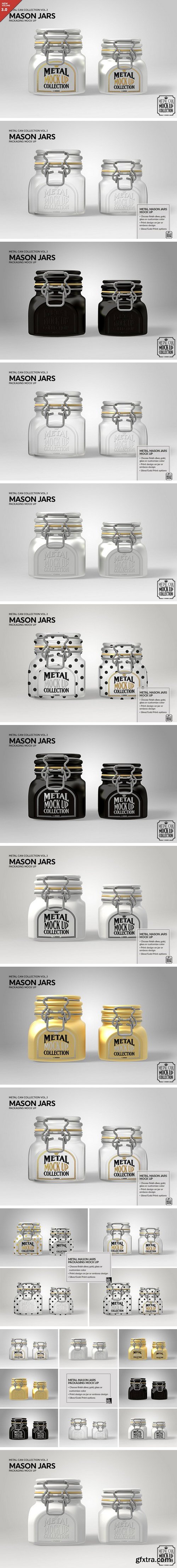 CM - Metal Mason Jars Mock Up 1925959