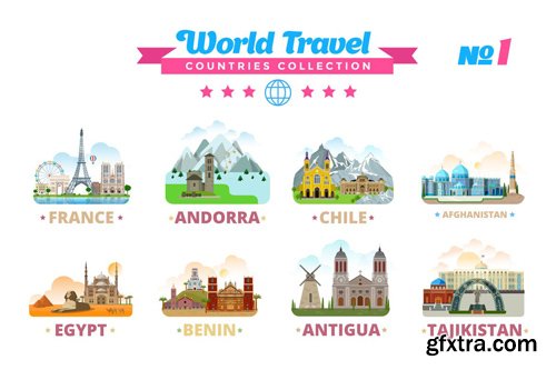World Travel Countries Collection 1
