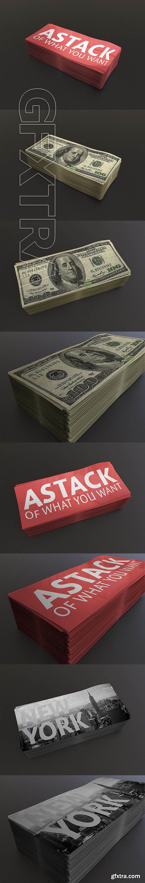 CreativeMarket - Stack of paper mock-up 1969140