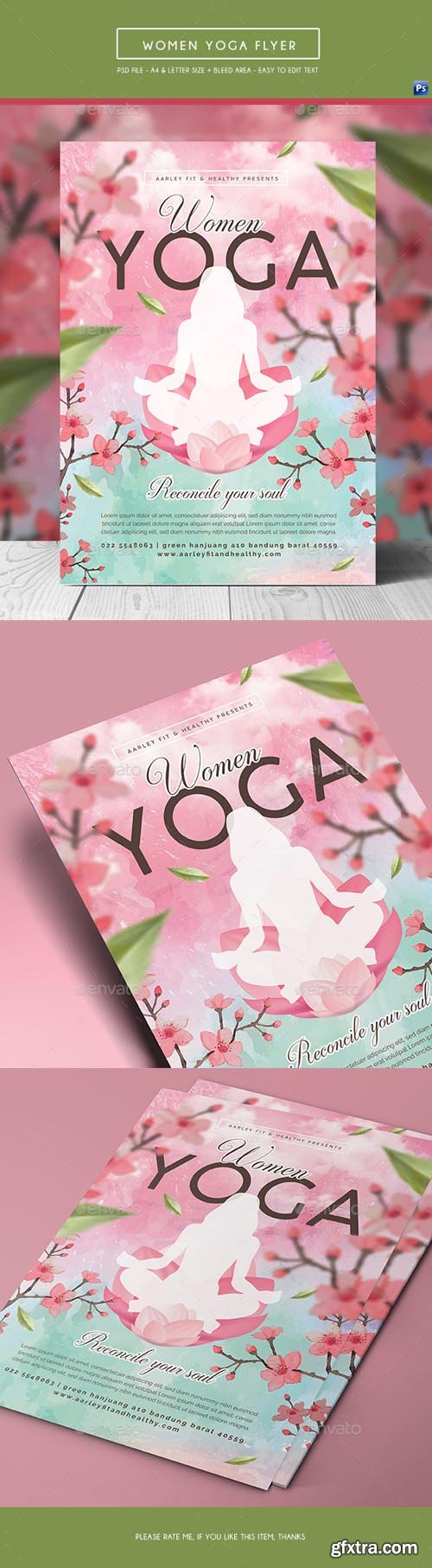 GR - Women Yoga Flyer / Poster 20833438
