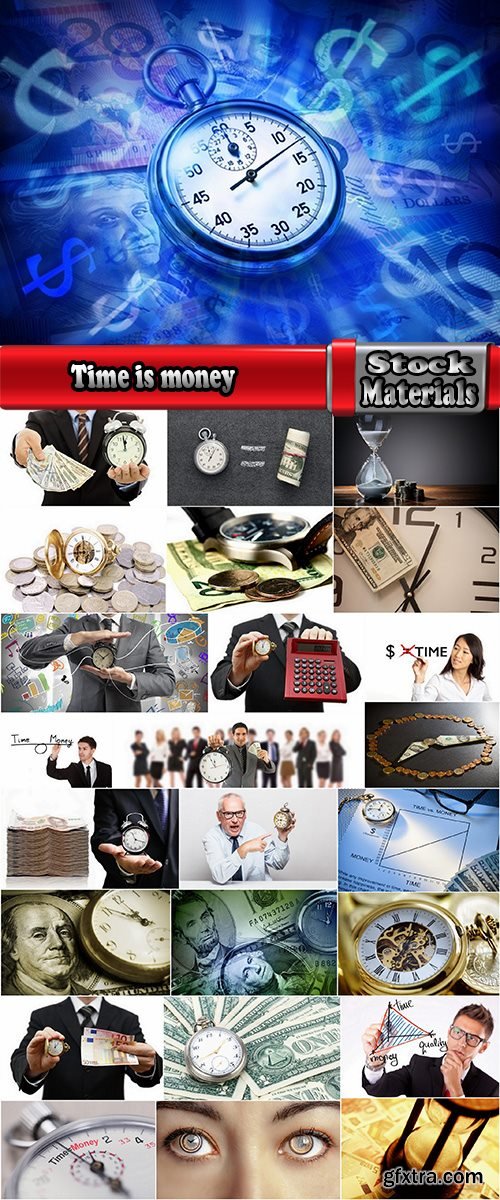 Time is money clock business profits 25 HQ Jpeg