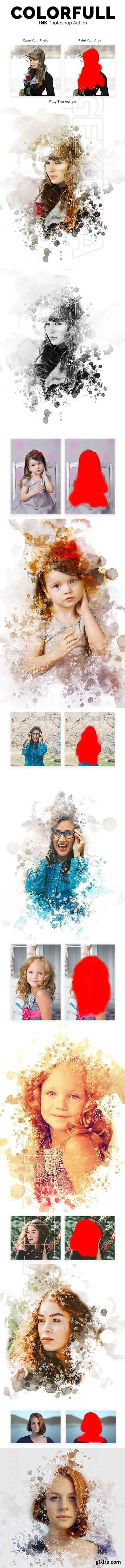 GraphicRiver - Colorfull Ink Photoshop Action 20831076