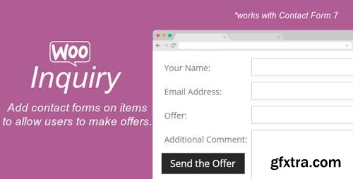 CodeCanyon - Inquiry Contact Form for WooCommerce v1.1 - 20811302