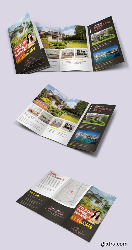 Real Estate Tri-fold Brochure Template