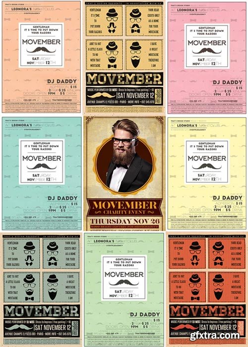 Movember Flyer 9in1 V1Template