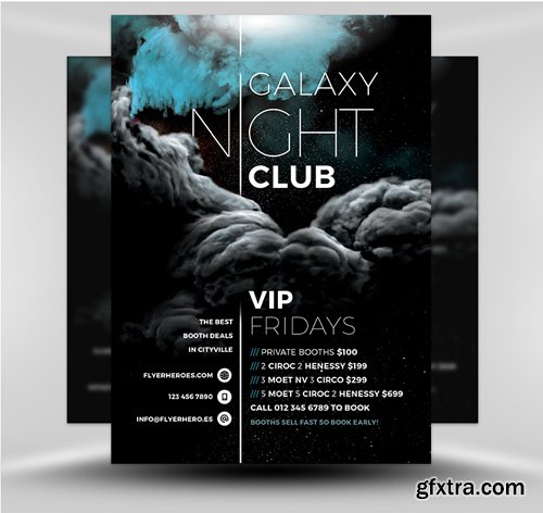 Galaxy Club 2017 Flyer Template