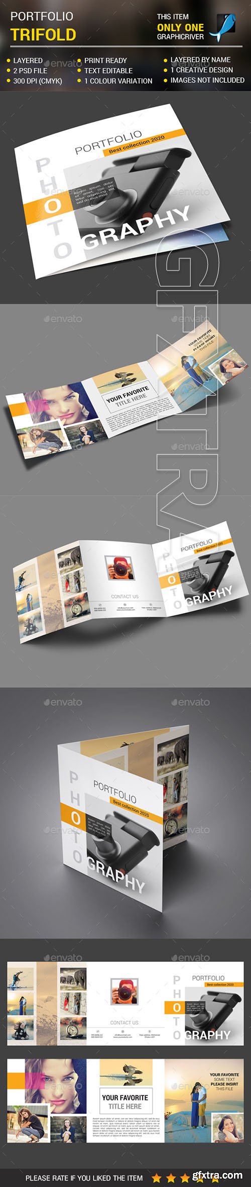 GraphicRiver - Photography Square trifold 20825938