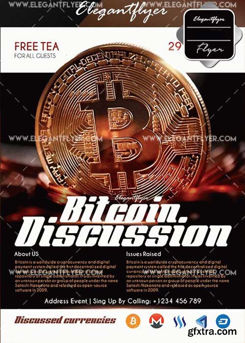 Bitcoin Discussion V1 Flyer Template