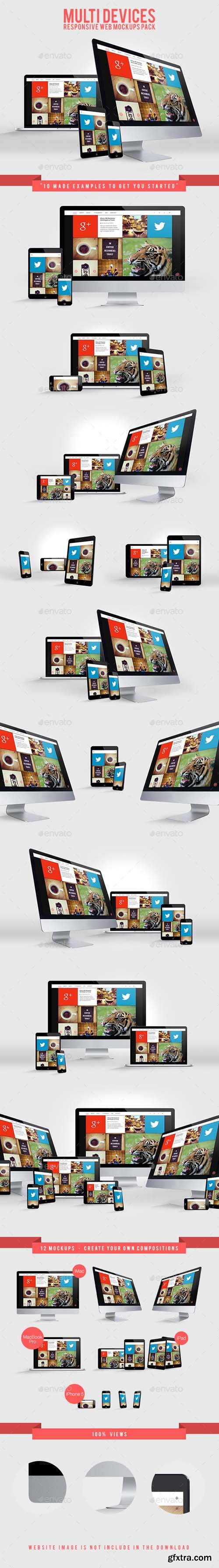 Multi Devices Responsive Web Mockups Pack