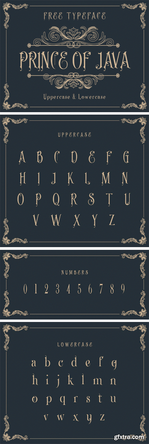 Prince of Java Typeface