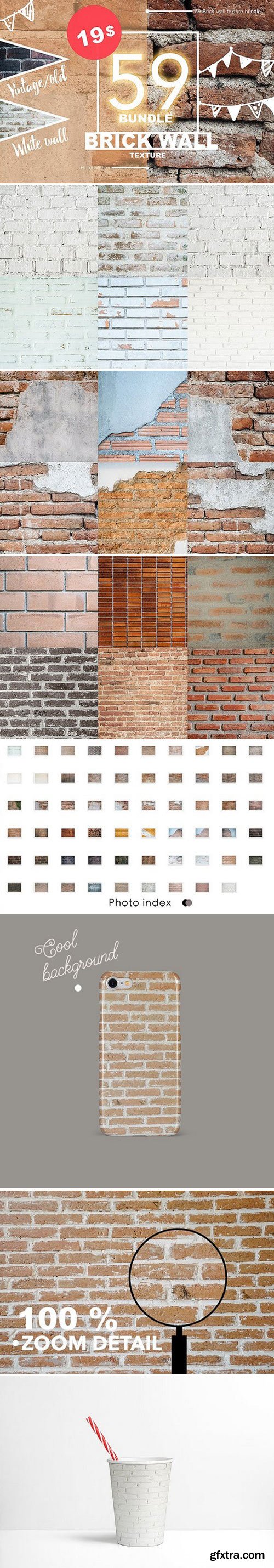 CM - 59 Brick wall texture bundle 01 1792680
