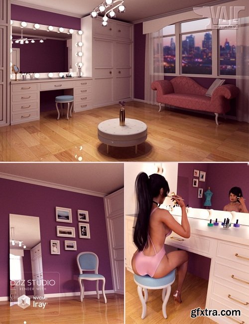 Vanity Room Environment and Poses