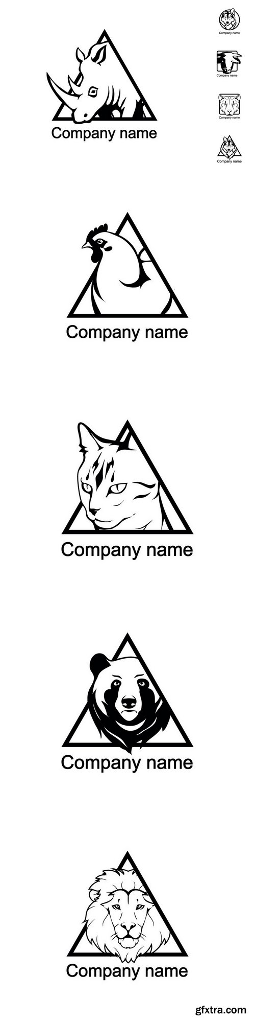 Animals logo Vector
