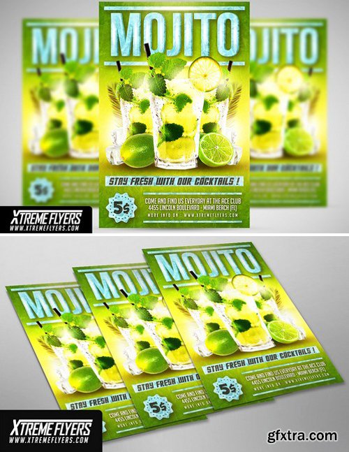 CM - Mojito Cocktails Flyer Template 1815380