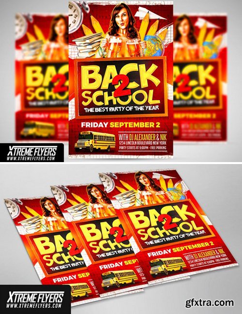 CM - Back to School Flyer Template 1826100