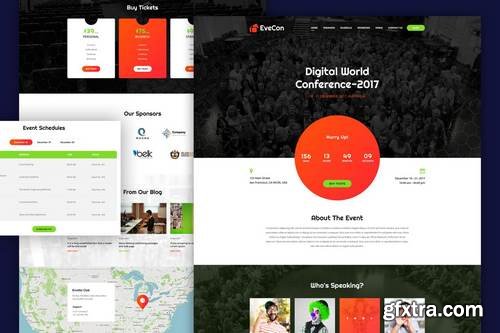 EveCon–Event/Conference/Meetup PSD Template
