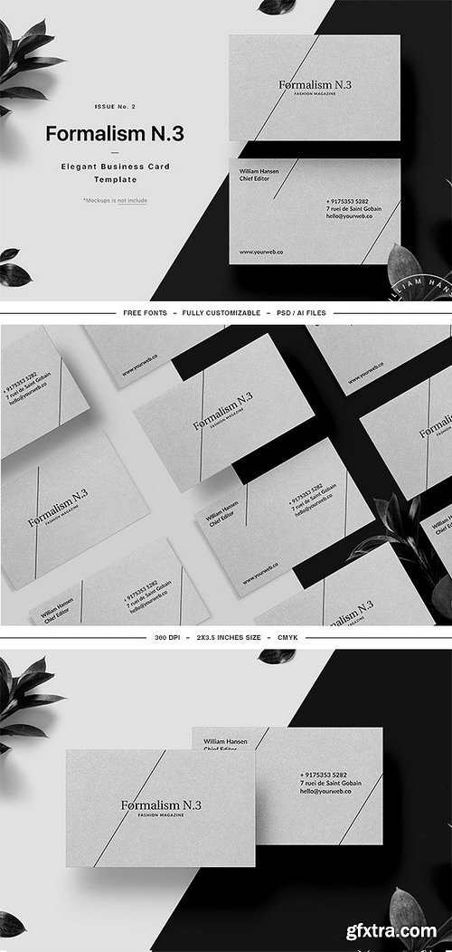 CM - Formalism Business Card Template 1357221