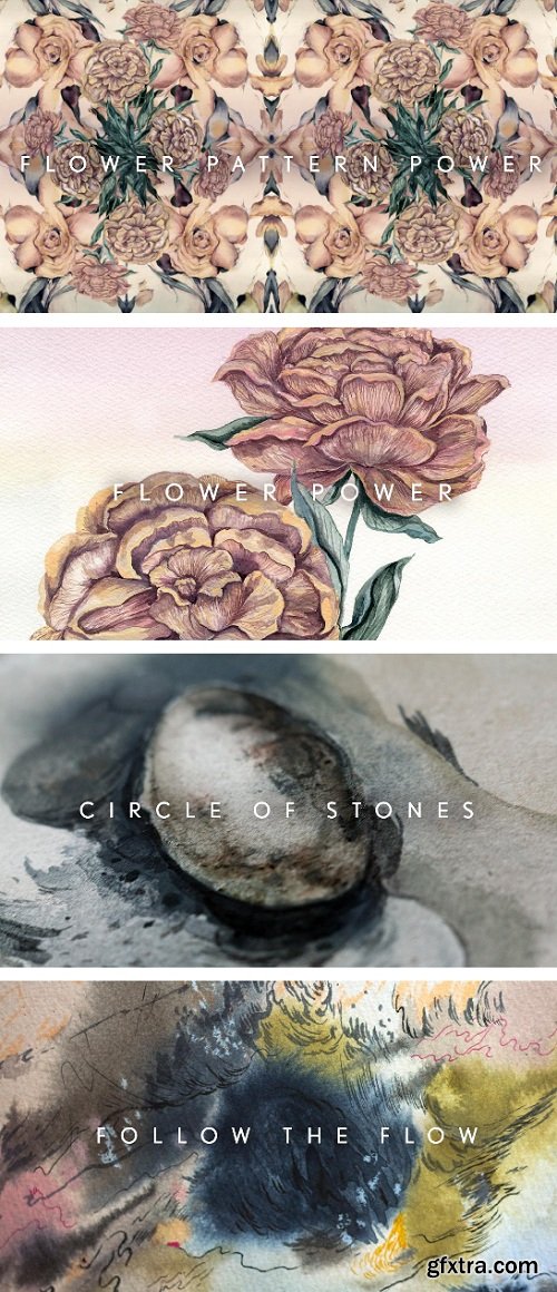 How to Expand Watercolor Painting: Flower Patterns, Abstract Paintings, Japanese Inspiration.