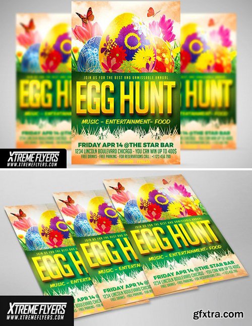 CM - Easter Egg Hunt Flyer Template 1815346