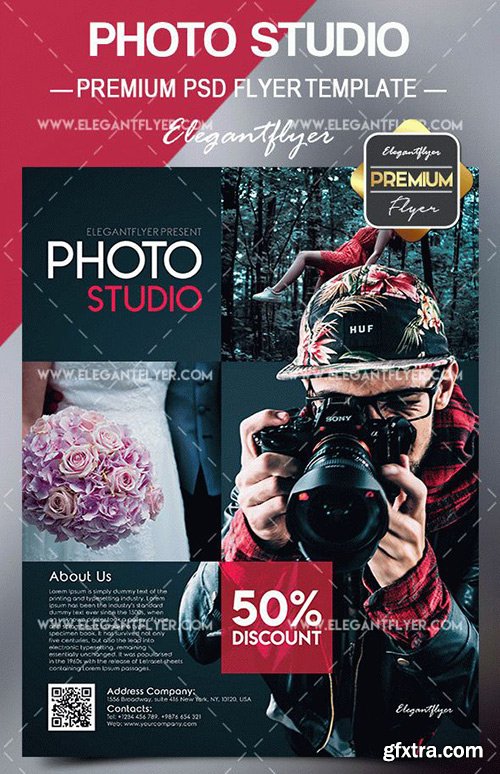 Photo Studio – Flyer PSD Template + Facebook Cover