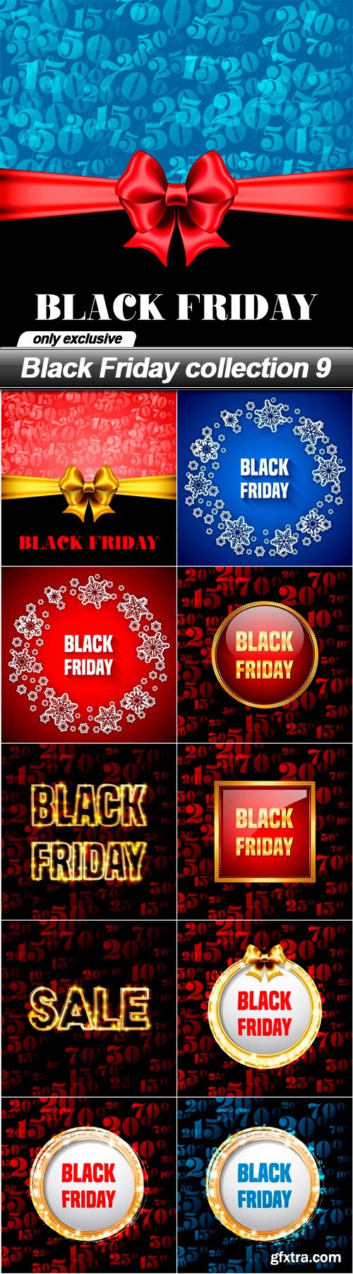 Black Friday collection 9 - 11 EPS