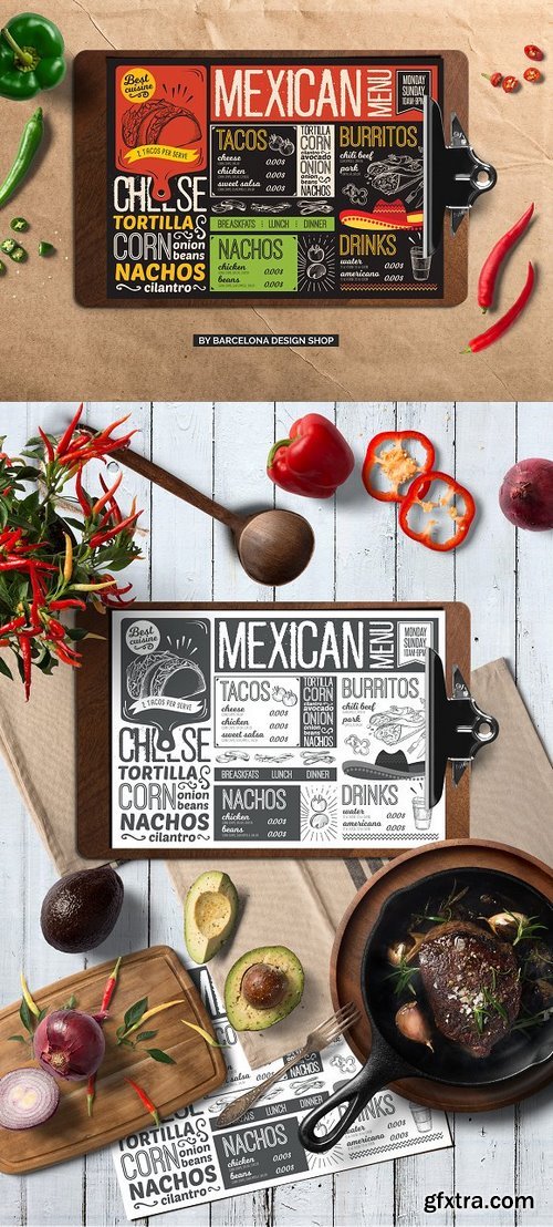 CM - Mexican Food Menu Template 2032116