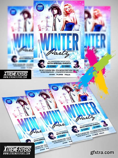 CreativeMarket - Winter Party Flyer 2020337