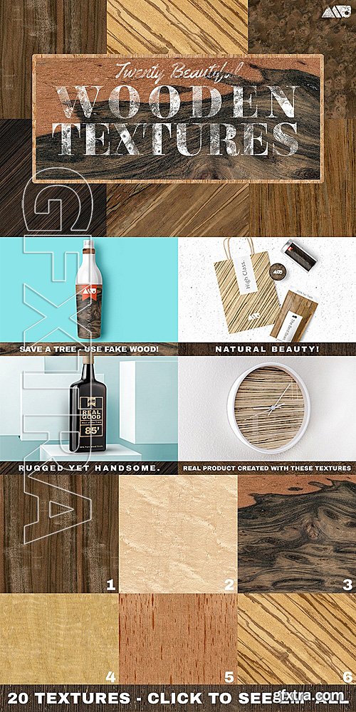 CM - 20 Wood Textures Pack 1403250