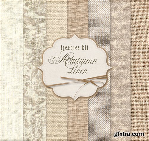 Background Textures - Autumn Linen