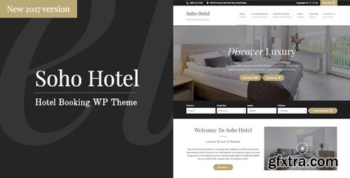 ThemeForest - Soho Hotel v2.0.9 - Responsive Hotel Booking WP Theme - 5576098