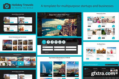 Holiday Travels - Creative Travel & Tour Template