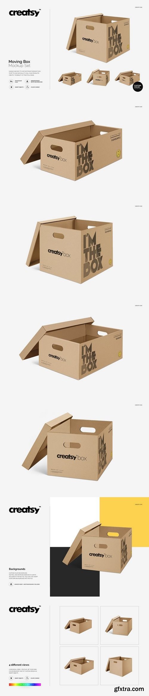 CM - Moving Box Mockup Set 1379147