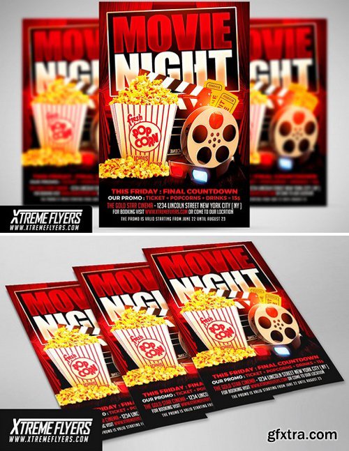 CM - Movie Night Flyer Template 1811306