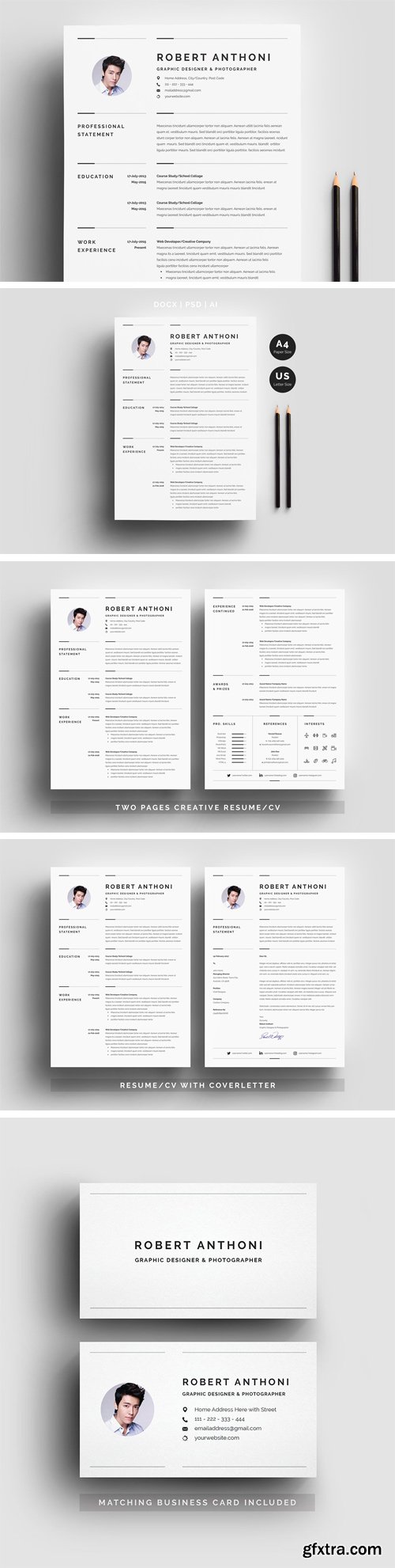 CM - Creative Resume Template 3 Pages 1971685
