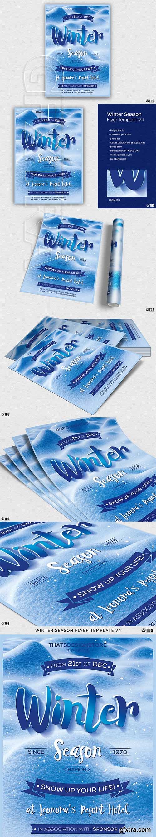 CreativeMarket - Winter Season Flyer Template V4 2037380