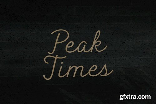 Peak Times Font