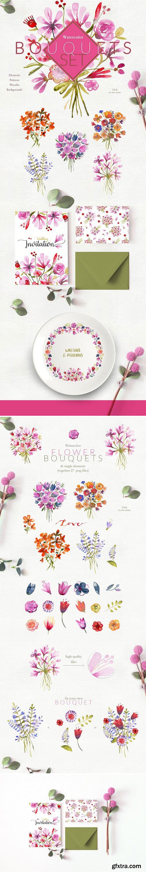 CM - Watercolor Bouquets Set 1943203