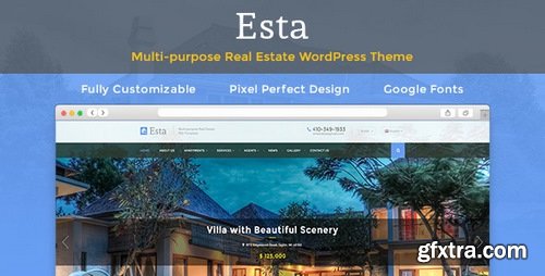 ThemeForest - Esta v3.1.5 — Responsive Real Estate Property Rent & Sale Company & Agent WordPress Theme 14292309