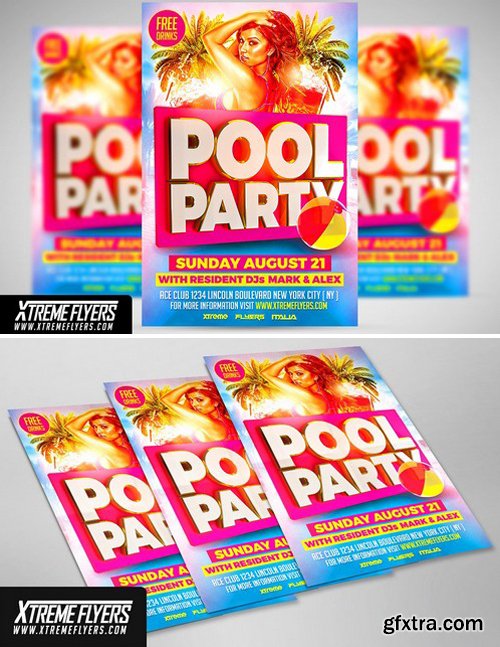 CM - Pool Party Flyer Template 1811212