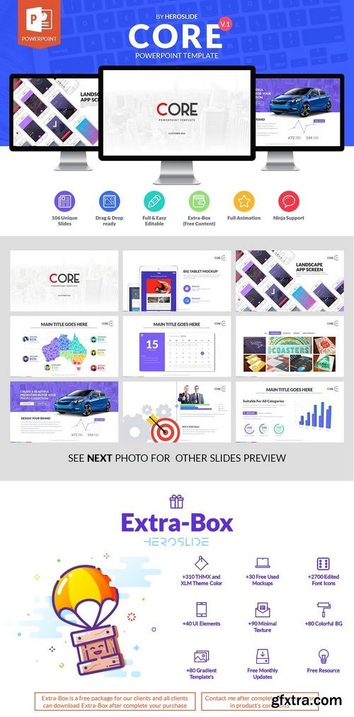 CM - Core, Business Powerpoint Template 1345674