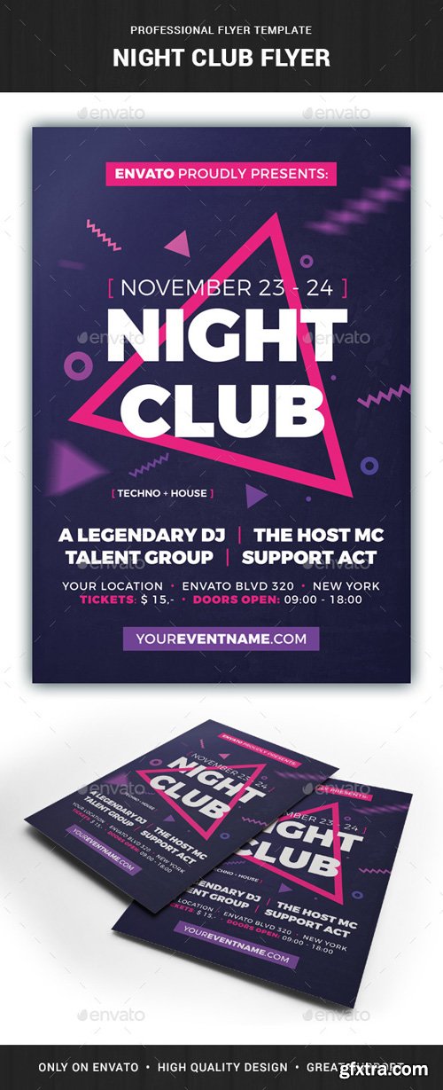 GR - Night Club Flyer Template 20952439