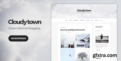 ThemeForest - Cloudy Town v1.1 - Clean Minimal Blog Theme 15705023