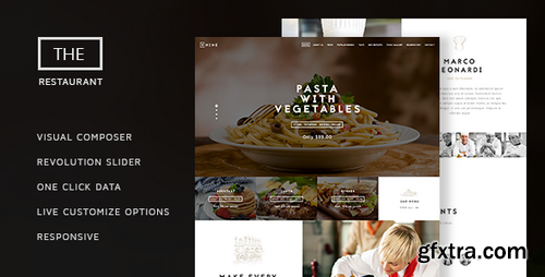 ThemeForest - The Restaurant v1.3.1 - Restauranteur and Catering One Page Theme 14126439
