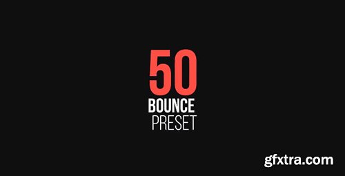 50 Bounce Presets - After Effects