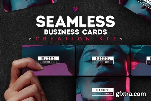 CreativeMarket Seamless Business Cards Creation Kit 2025417