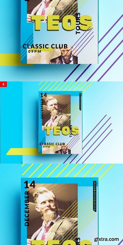 Teos Club Poster Template